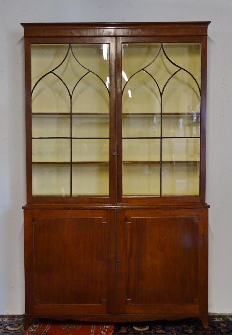19TH C. MAHOGANY ENGLISH BOOKCASE (1 of 5)