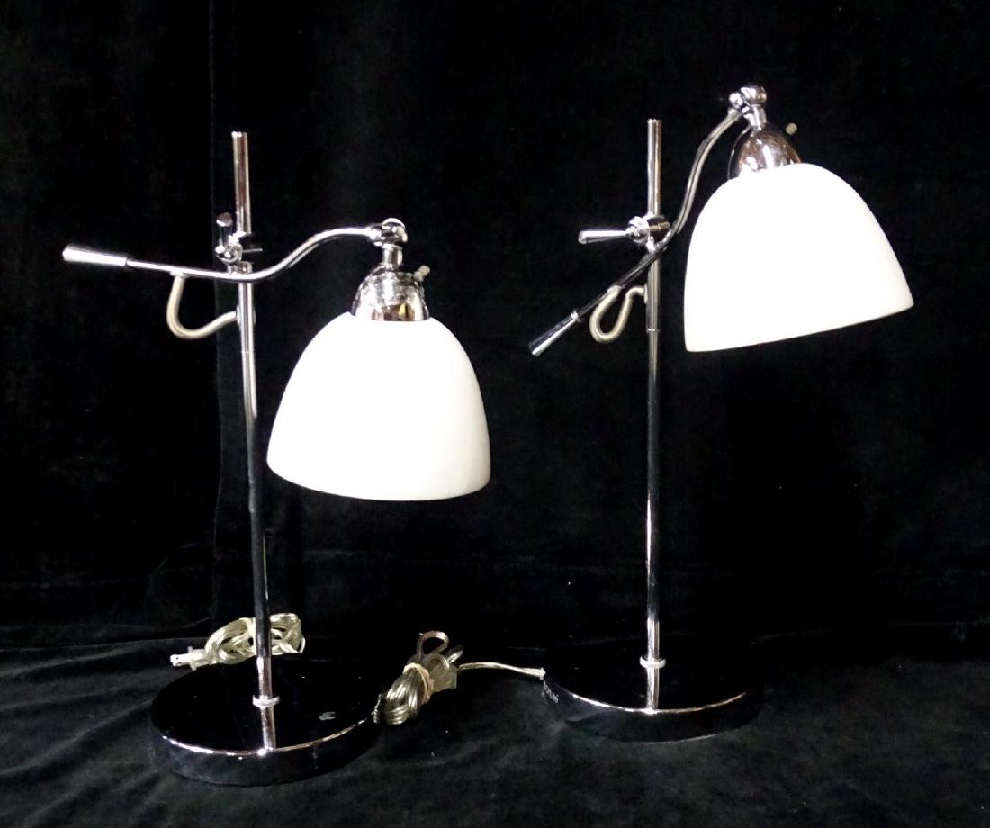 PR. OTTLITE MODERN CHROME TABLE LAMPS WITH ALABASTER (1 of 1)