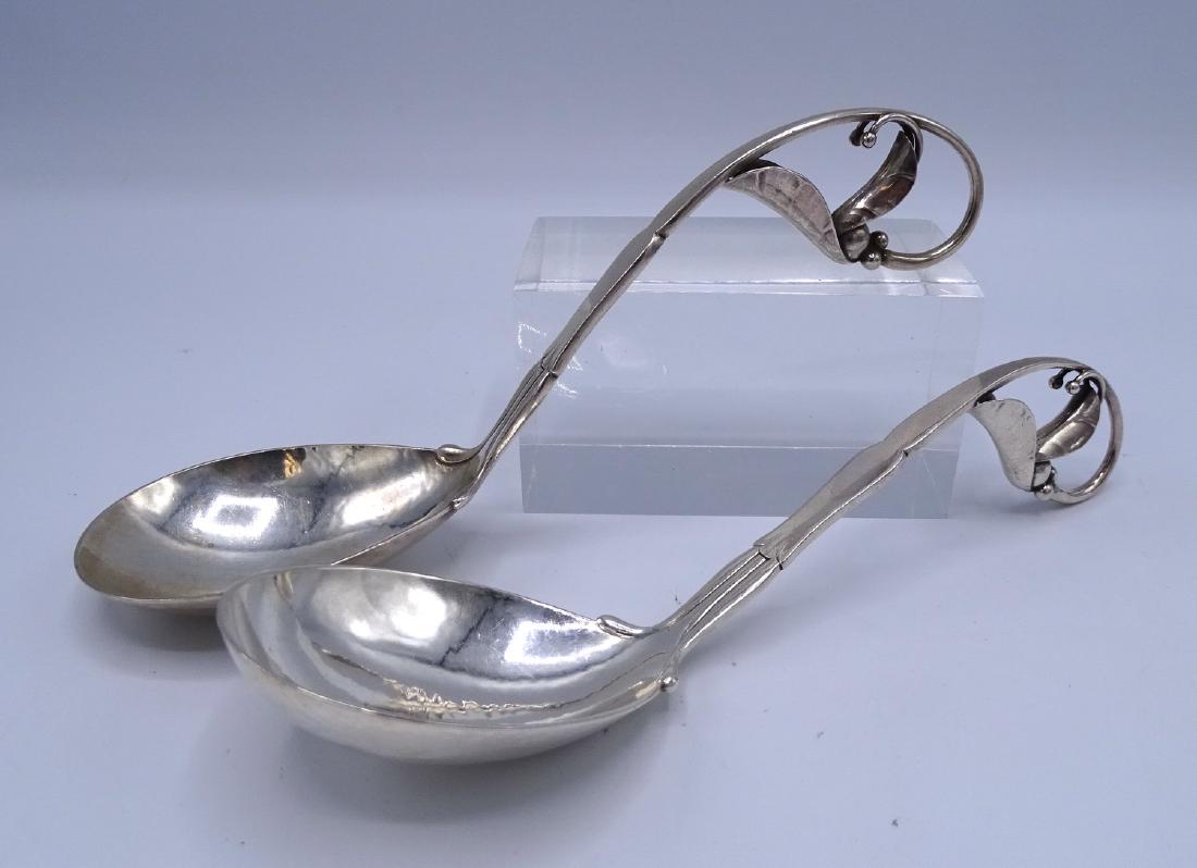 PR. GEORG JENSEN BLOSSOM SERVING SPOONS (1 of 4)