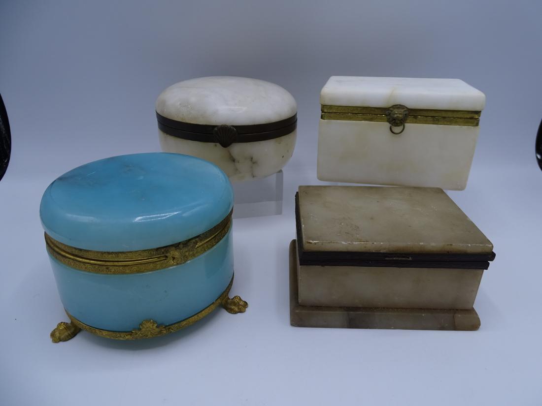 GROUP 4 BOXES: ALABASTER, MOTHER OF PEARL & MARBLE (1 of 10)