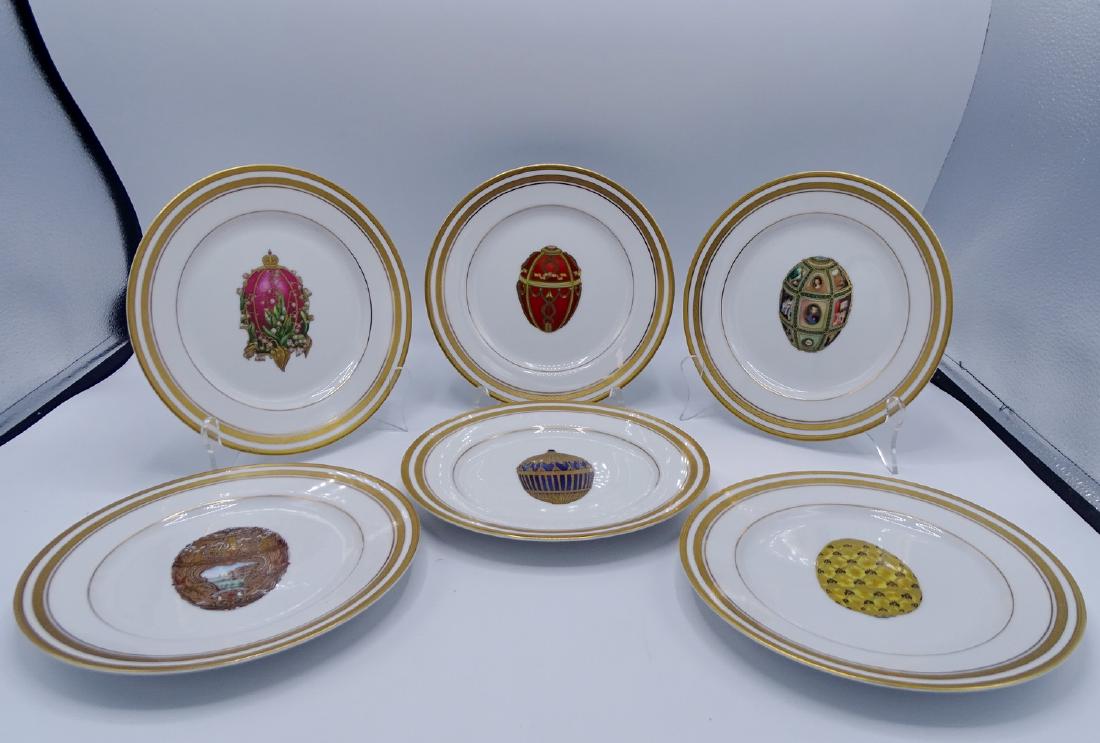 SET 6 FABERGE PORCELAIN PLATES (1 of 11)