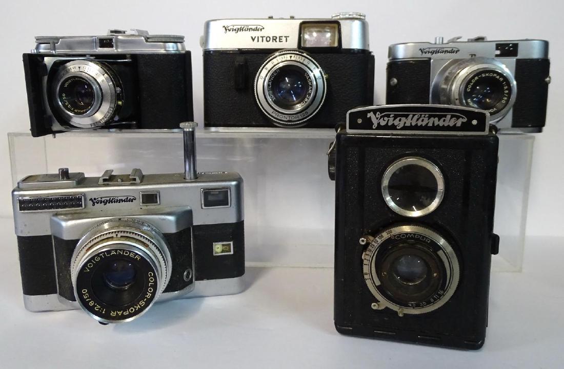 LOT OF 5 VOIGHTLANDER VINTAGE CAMERAS INC. VITORET & (1 of 11)