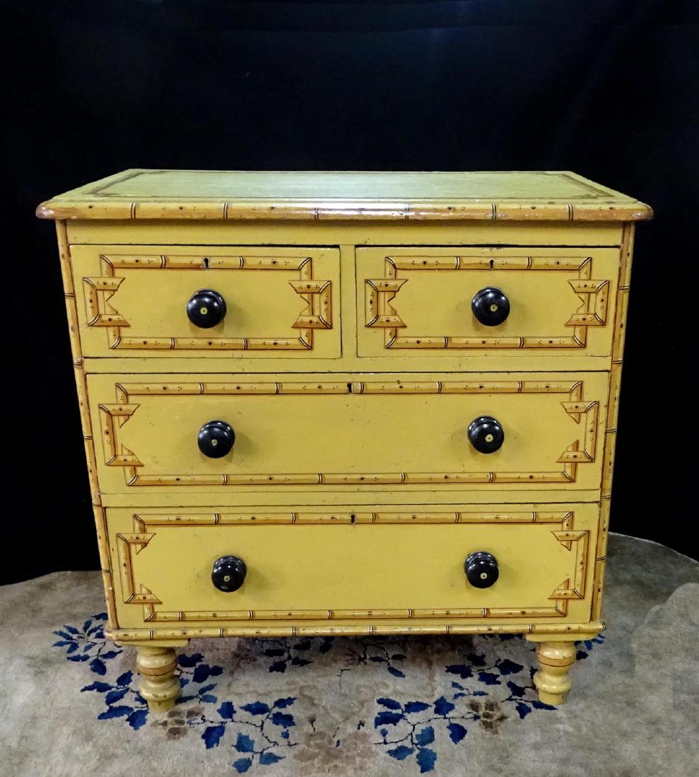 DECORATED FAUX BAMBOO CHEST (1 of 7)