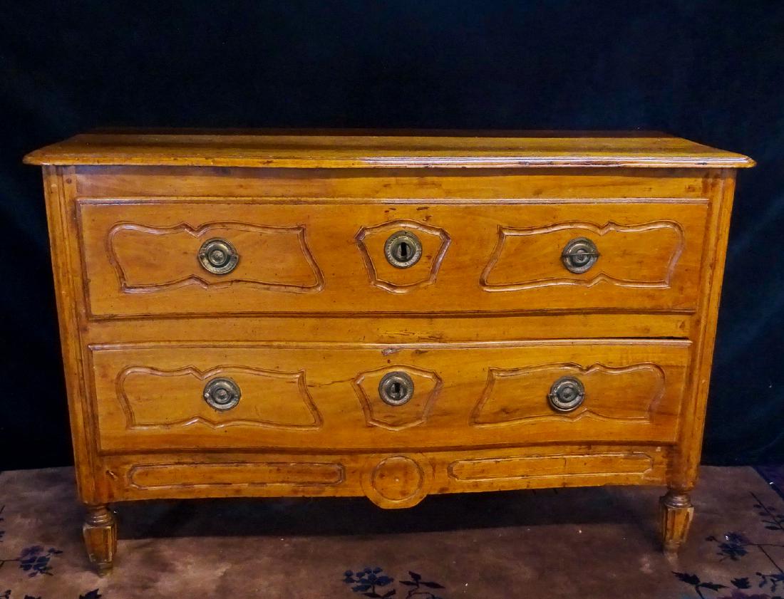 18TH C. COUNTRY FRENCH FRUITWOOD COMMODE (1 of 7)
