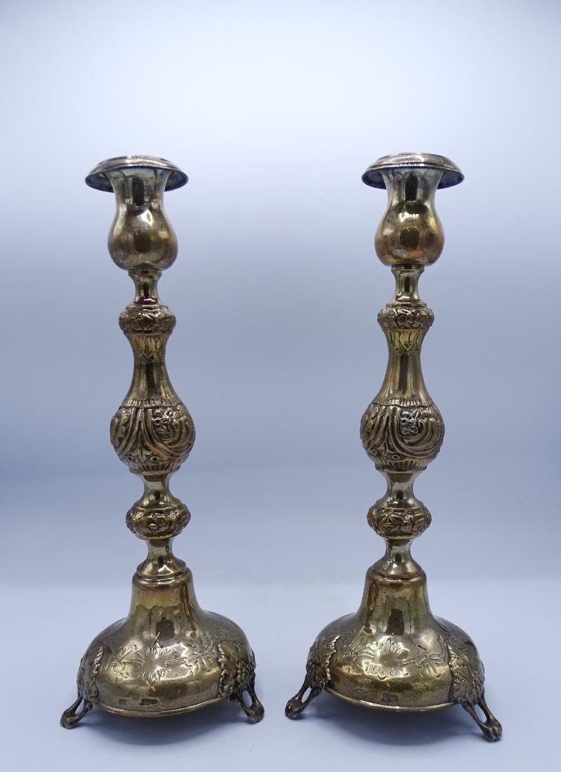 PR. RUSSIAN SILVER SABBATH CANDLESTICKS (1 of 6)