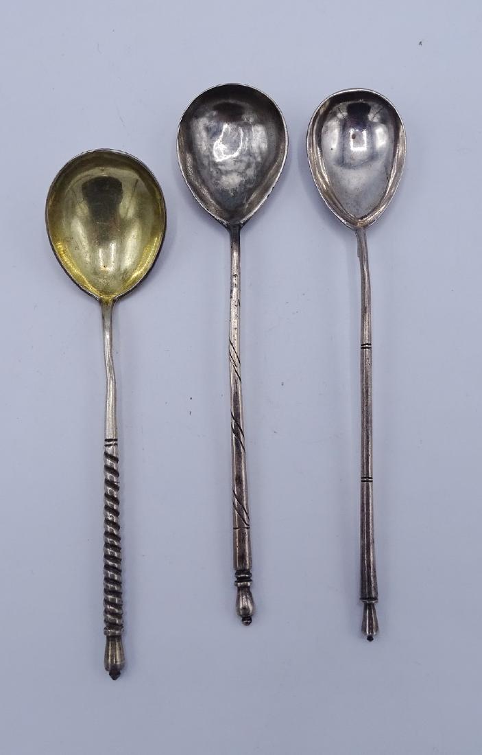 3 RUSSIAN SILVER SPOONS (1 of 5)