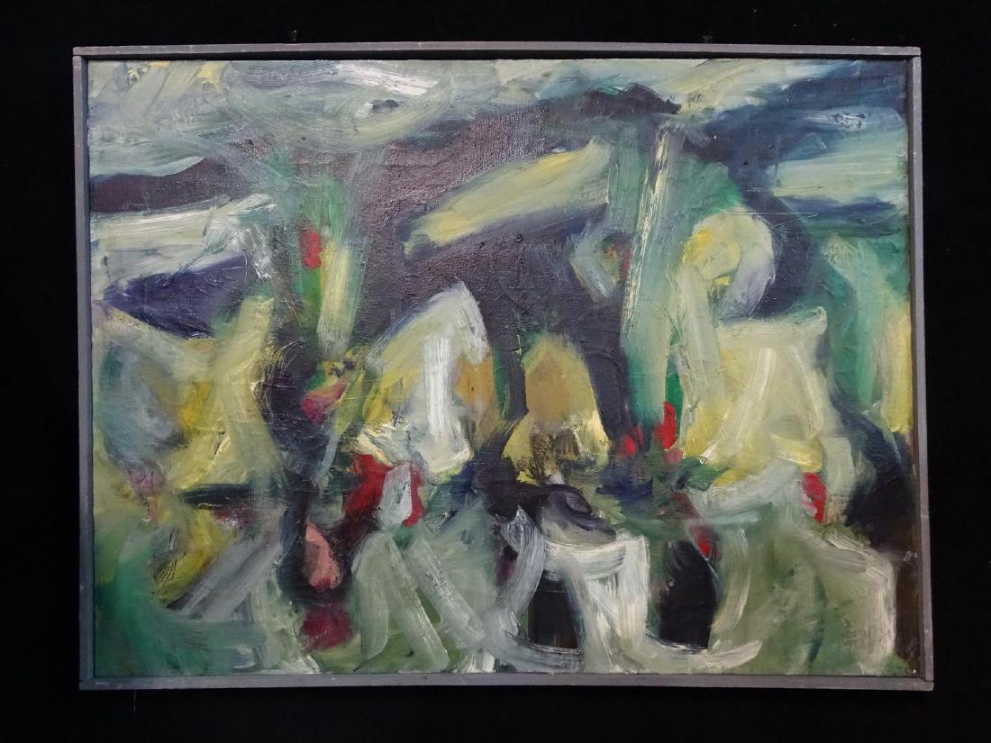 GRACE OH OIL ON CANVAS ABSTRACT: GRACE OH OIL ON CANVAS ABSTRACT 18X24"
