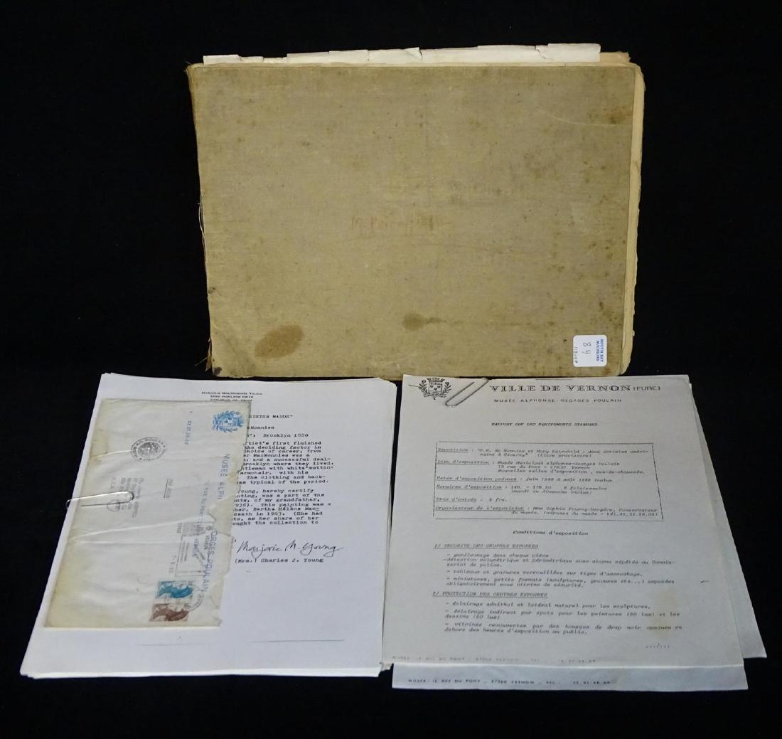 MARY FAIRCHILD (MACMONNIES) 1885 SKETCHBOOK: MARY FAIRCHILD (MACMONNIES) 1885 SKETCHBOOK, AUCTION RECORD ETC.