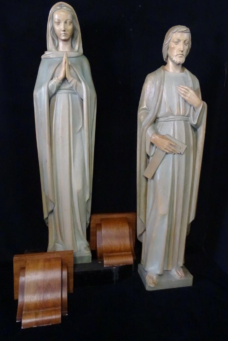 PR. CARVED WOOD RELIGIOUS FIGURES ANRI (?)