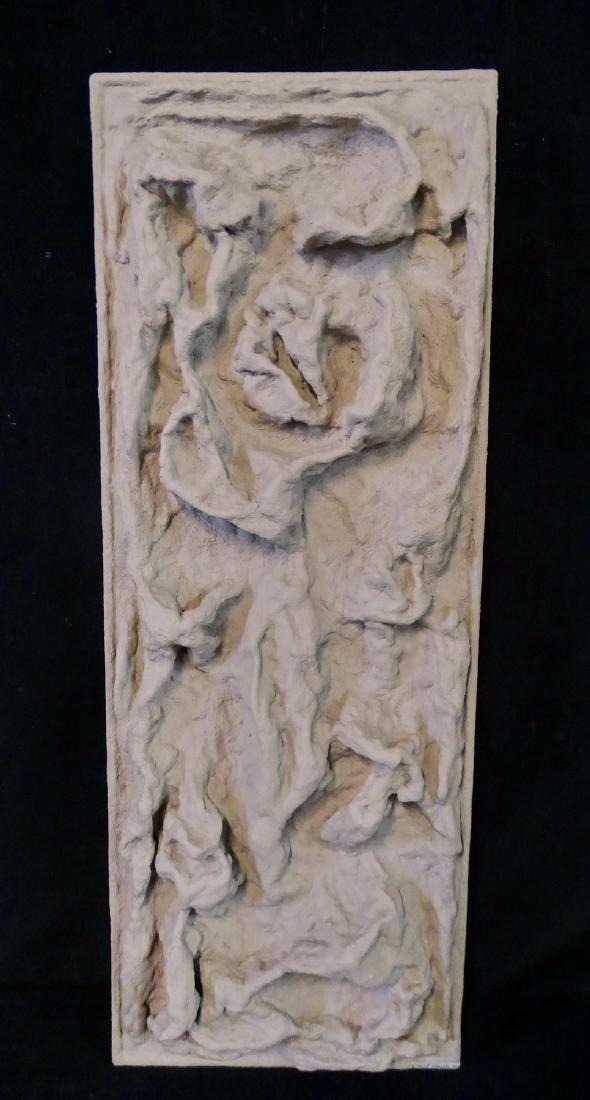 VINCENT TOPRELLA SGN. WALL ART: VINCENT TOPRELLA SGN. WALL ART 34"H 12.5" W 3"D