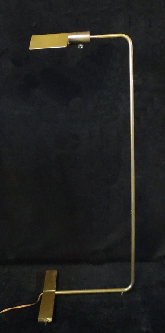 SGN. CEDRIC HARTMAN BRASS FLOOR LAMP: SGN. CEDRIC HARTMAN BRASS FLOOR LAMP 37"H