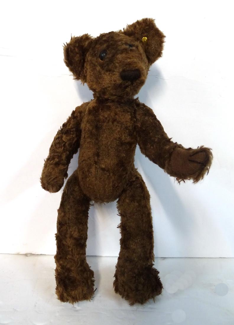 VINTAGE STEIFF TEDDY BEAR: VINTAGE STEIFF TEDDY BEAR 11"L