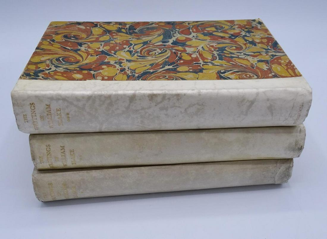3 VOLS. THE WRITINGS OF WILLIAM BLAKE: 3 VOLS. THE WRITINGS OF WILLIAM BLAKE