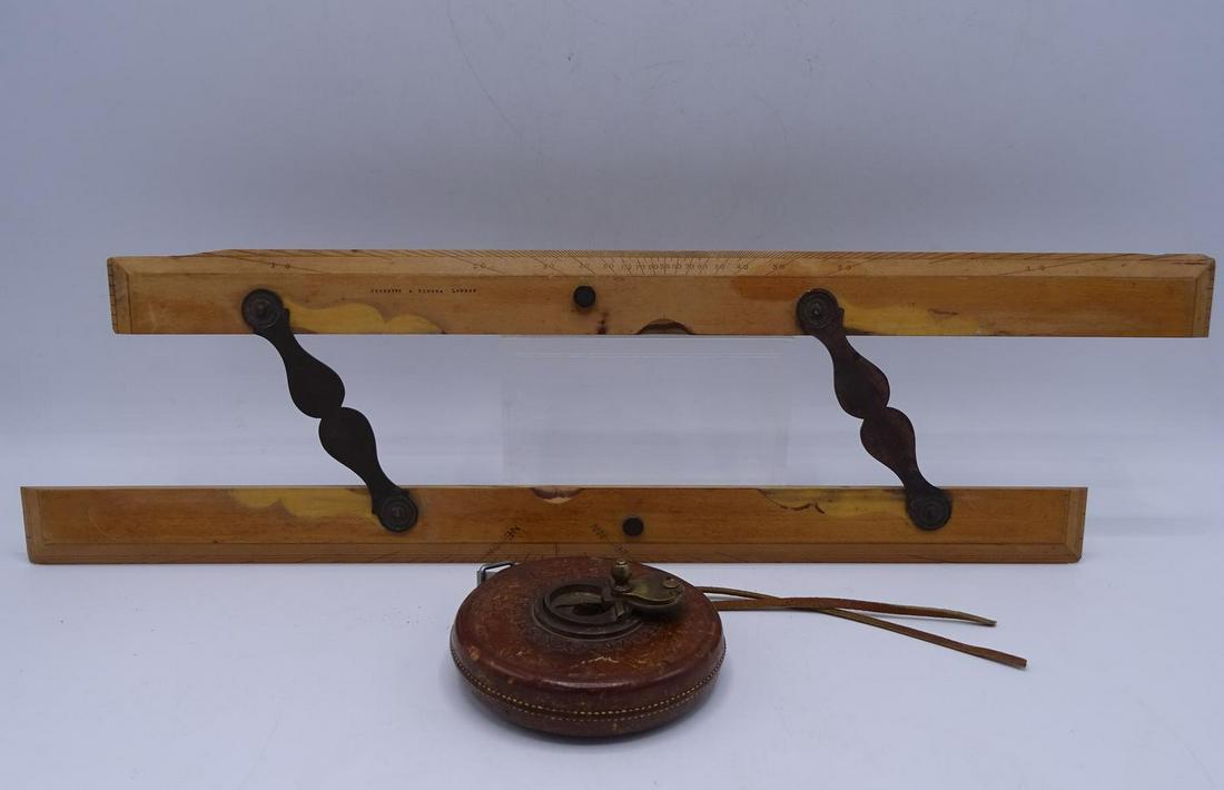 ENGLISH SURVEYORS TAPE & DRAFTSMAN TOOL: ENGLISH SURVEYORS TAPE & DRAFTSMAN TOOL