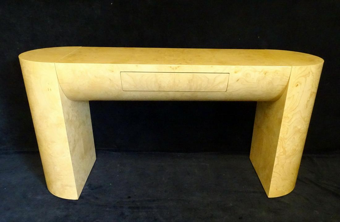 MID CENTURY BIRCH DESK: MID CENTURY BIRCH DESK 30"H 60"W 18"D