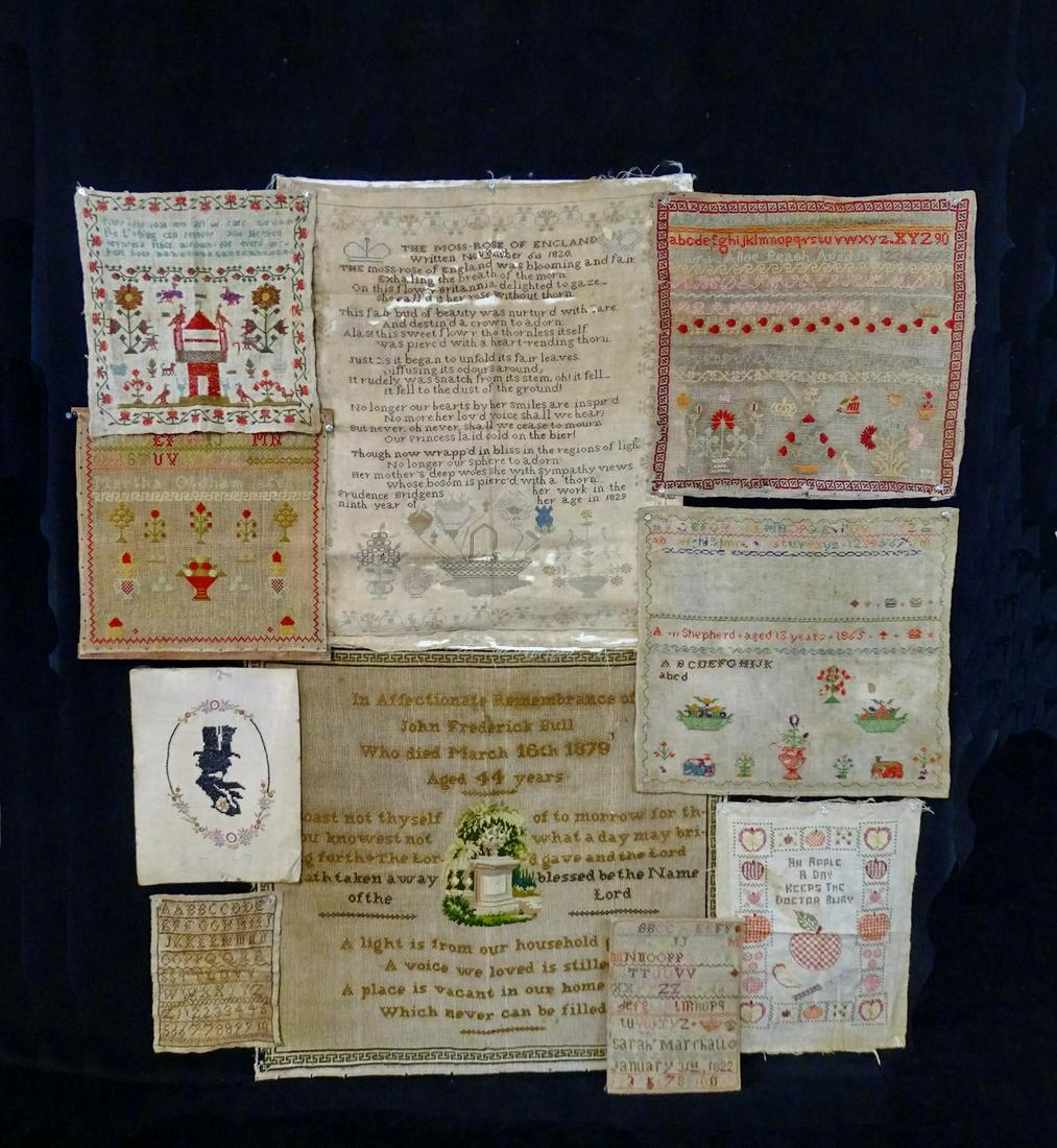 LOT EARLY SAMPLERS: LOT EARLY SAMPLERS