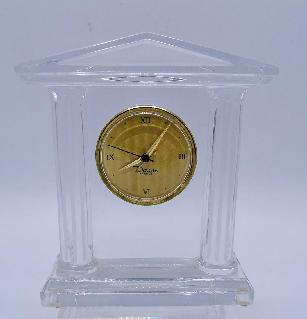 DAUM FRANCE CRYSTAL CLOCK Dec 02, 2019 THOS. CORNELL GALLERIES, LTD