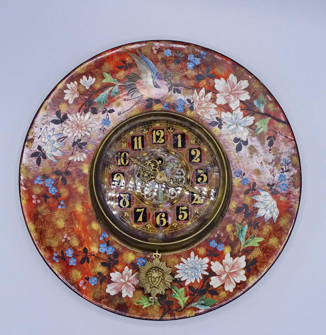 FRENCH WALL CLOCK: FRENCH WALL CLOCK 15" DIA. (FACE AS IS)