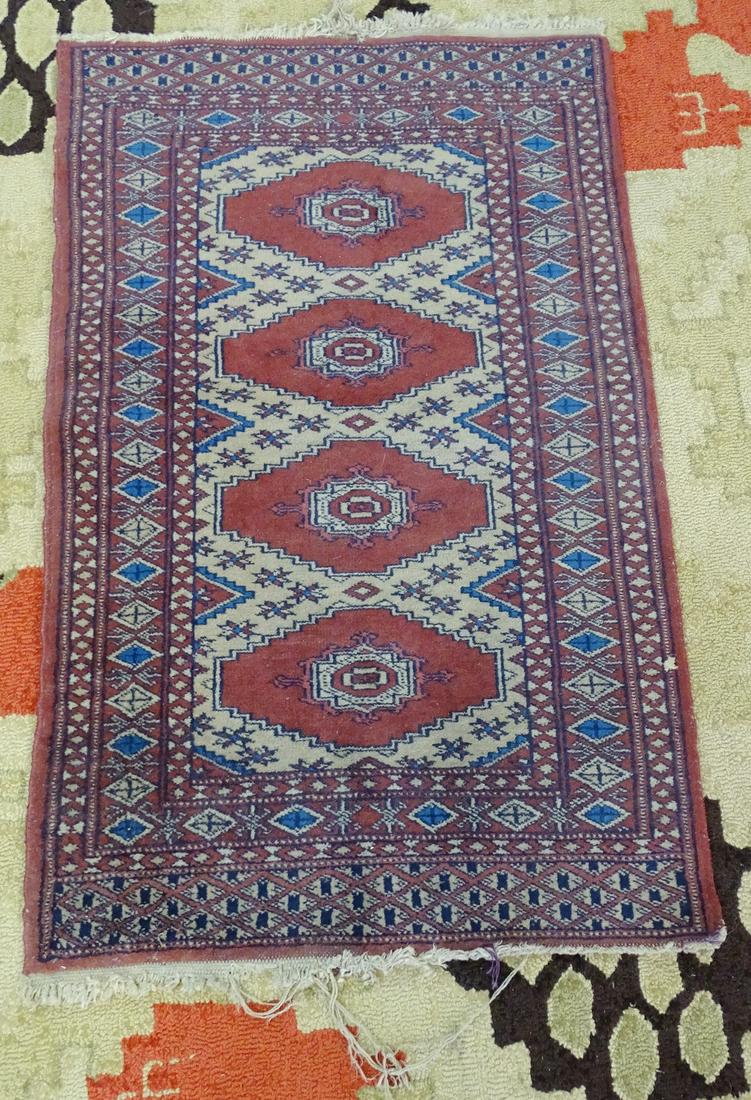 BOKHARA PRAYER RUG 2' X 3'2": BOKHARA PRAYER RUG 2' X 3'2"