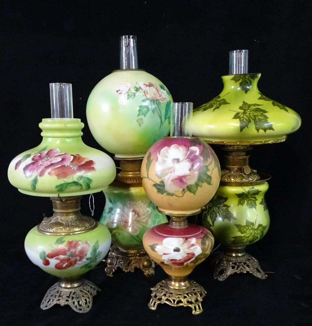 4 GONE WITH THE WIND LAMPS: 4 GONE WITH THE WIND LAMPS 27"H TALLEST