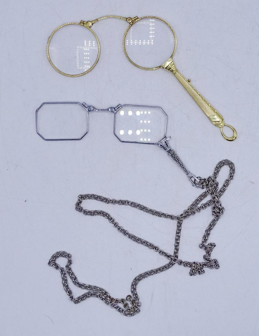 2 PR. VINTAGE FOLDING SPECTACLES: 2 PR. VINTAGE FOLDING SPECTACLES