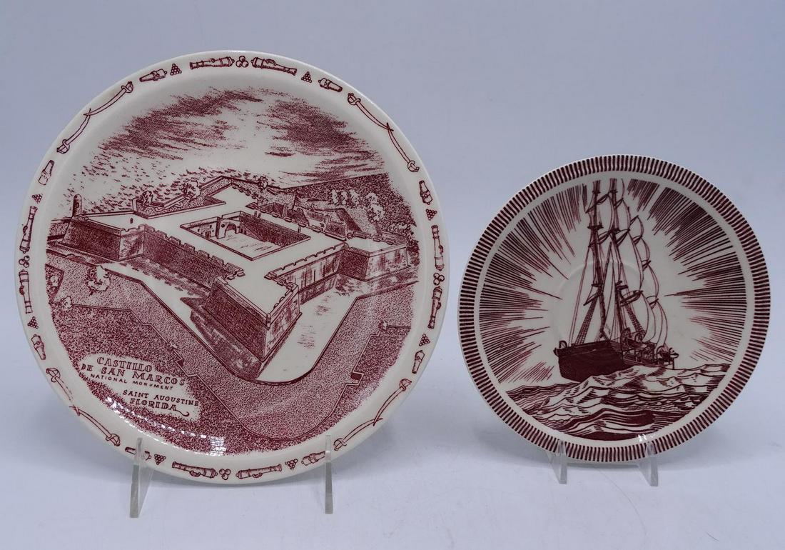 2 VERNON KILNS PLATES (1) ROCKWELL KENT: 2 VERNON KILNS PLATES (1) ROCKWELL KENT 9" DIA. LARGEST
