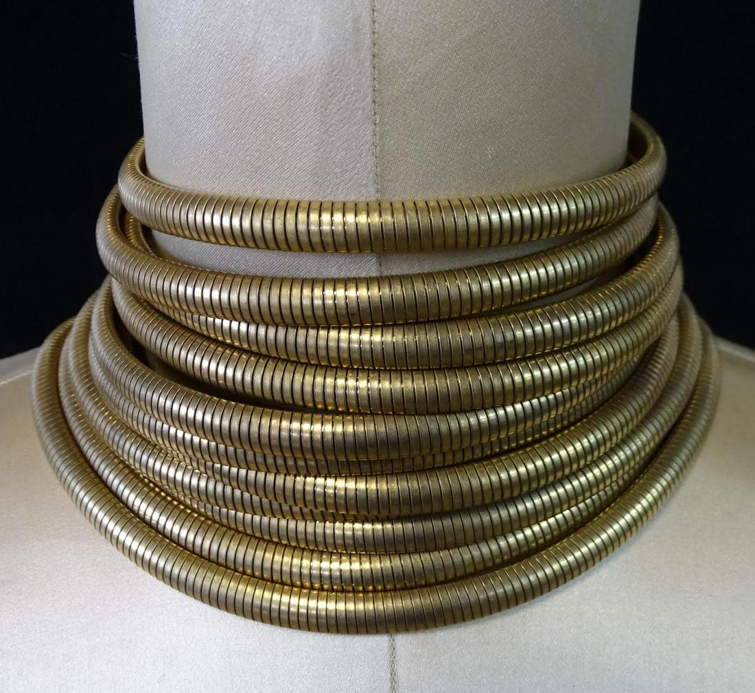 GALLIANO FOR DIOR GILT METAL CHOKER (GEOFFREY BEENE: GALLIANO FOR DIOR GILT METAL CHOKER (GEOFFREY BEENE FOUNDATION)
