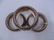 3 NIELLO STYLE STRIPED METAL BANGLES (GEOFFREY BEENE - 2