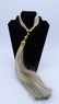 C. 1970 HORSE HAIR TASSEL NECKLACE WITH GOLD TONE