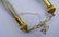 C. 1970 HORSE HAIR TASSEL NECKLACE WITH GOLD TONE - 3