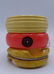 GROUP 3 BAKELITE / PLASTIC BRACELETS CORAL & IVORY