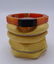 GROUP 3 BAKELITE / PLASTIC BRACELETS ORANGE & IVORY - 3