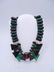 ART DECO REVIVAL HARDSTONE & AGATE NECKLACE WITH GOLD