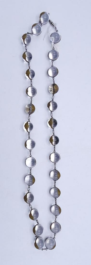 C. 1920 POOLS OF LIGHT ROCK CRYSTAL NECKLACE (GEOFFREY: C. 1920 POOLS OF LIGHT ROCK CRYSTAL NECKLACE (GEOFFREY BEENE FOUNDATION) 13"LONG