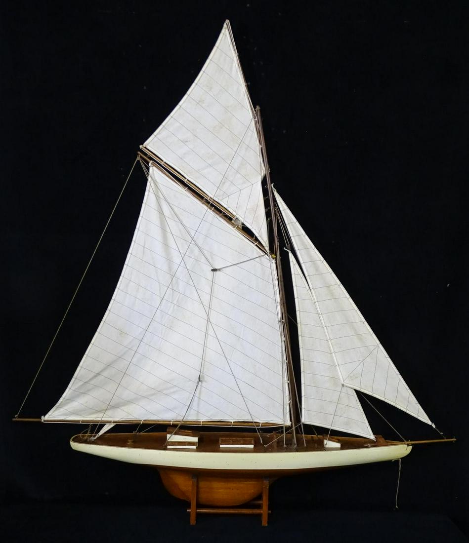 MODEL SHIP: MODEL SHIP 47.5"H 47"L 7"D