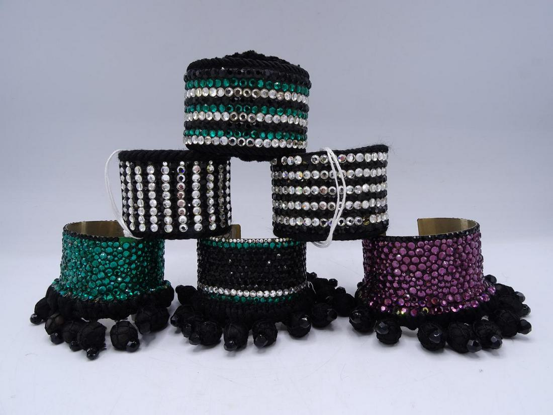 GROUP 6 ARPAD BEADED CUFF BRACELETS: GROUP 6 ARPAD BEADED CUFF BRACELETS GEOFFREY BEENE FOUNDATION