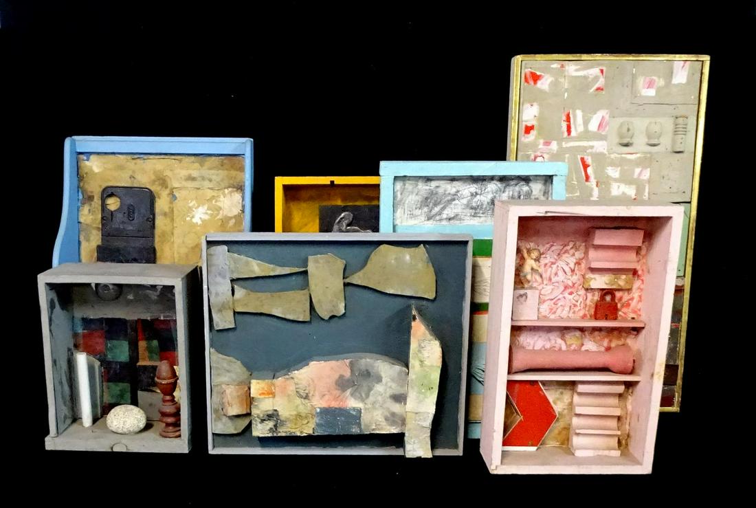 LOT 7 RALPH DUBIN ATTRIBUTED CONSTRUCTIONS 24.5"H: LOT 7 RALPH DUBIN ATTRIBUTED CONSTRUCTIONS 24.5"H TALLEST