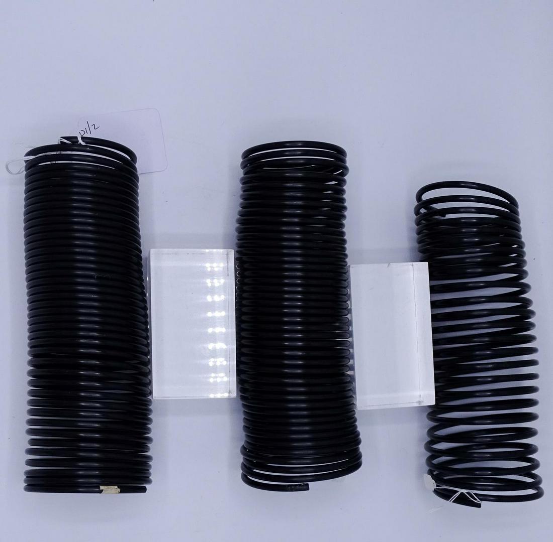 3 C. 1990 BLACK MATTE FINISH FOREARM BRACELETS: 3 C. 1990 BLACK MATTE FINISH FOREARM BRACELETS (GEOFFREY BEENE FOUNDATION)
