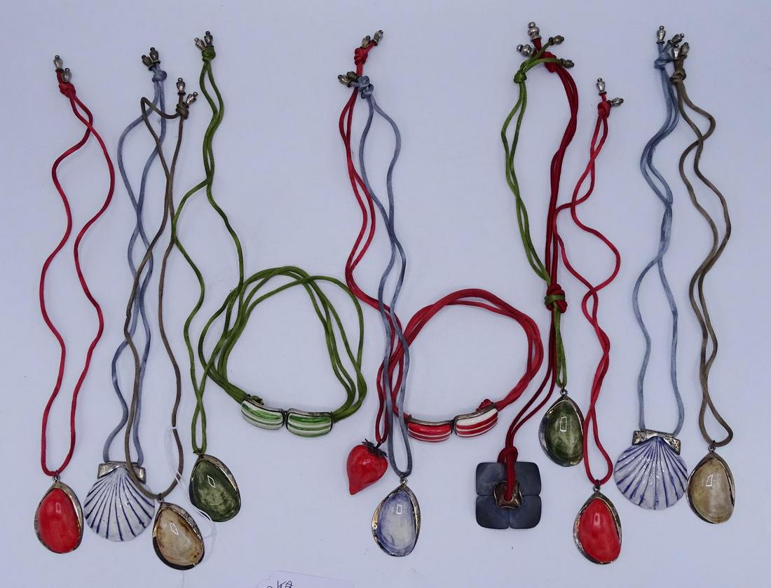 14 SANDRA PAILET NECKLACES (GEOFFREY BEENE FOUNDATION): 14 SANDRA PAILET NECKLACES (GEOFFREY BEENE FOUNDATION)