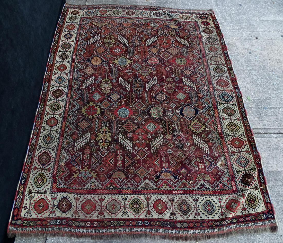 ORIENTAL THROW RUG 4'8 X 6'5: ORIENTAL THROW RUG 4'8 X 6'5