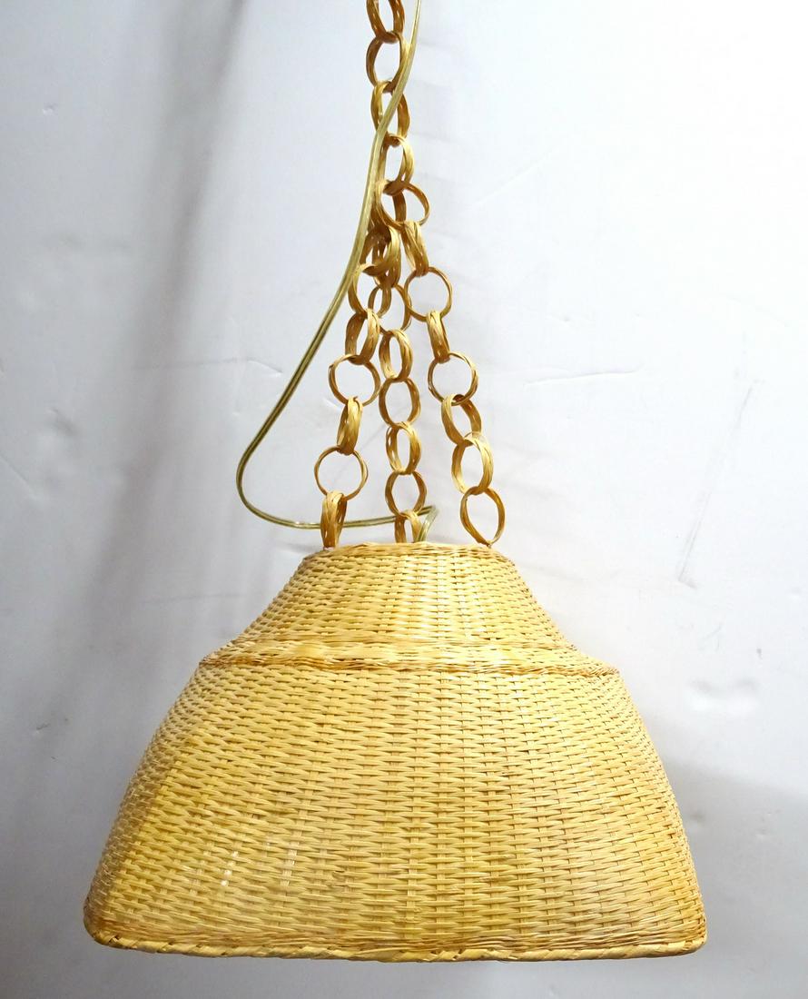 RATTAN PENDANT 16" DIA.: RATTAN PENDANT 16" DIA.