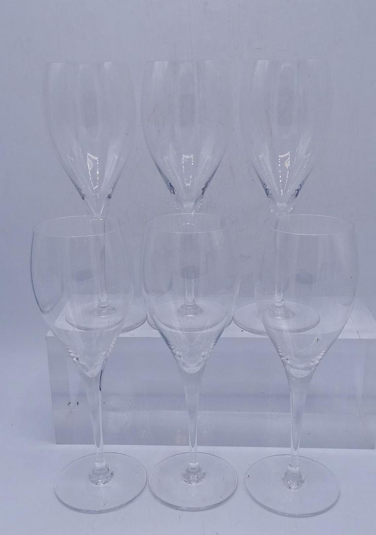6 BACCARAT WINE GLASSES 9"H: 6 BACCARAT WINE GLASSES 9"H