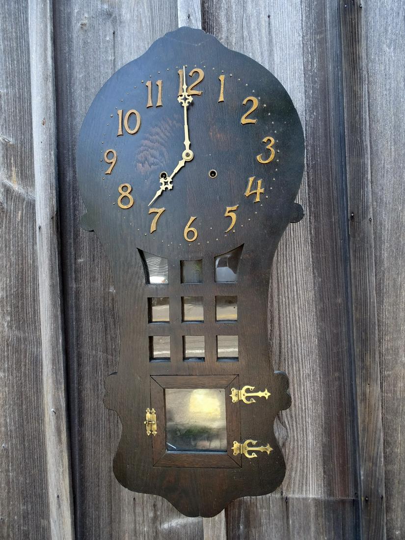 MISSION SESSIONS WALL CLOCK: MISSION SESSIONS WALL CLOCK, 31 X 15"