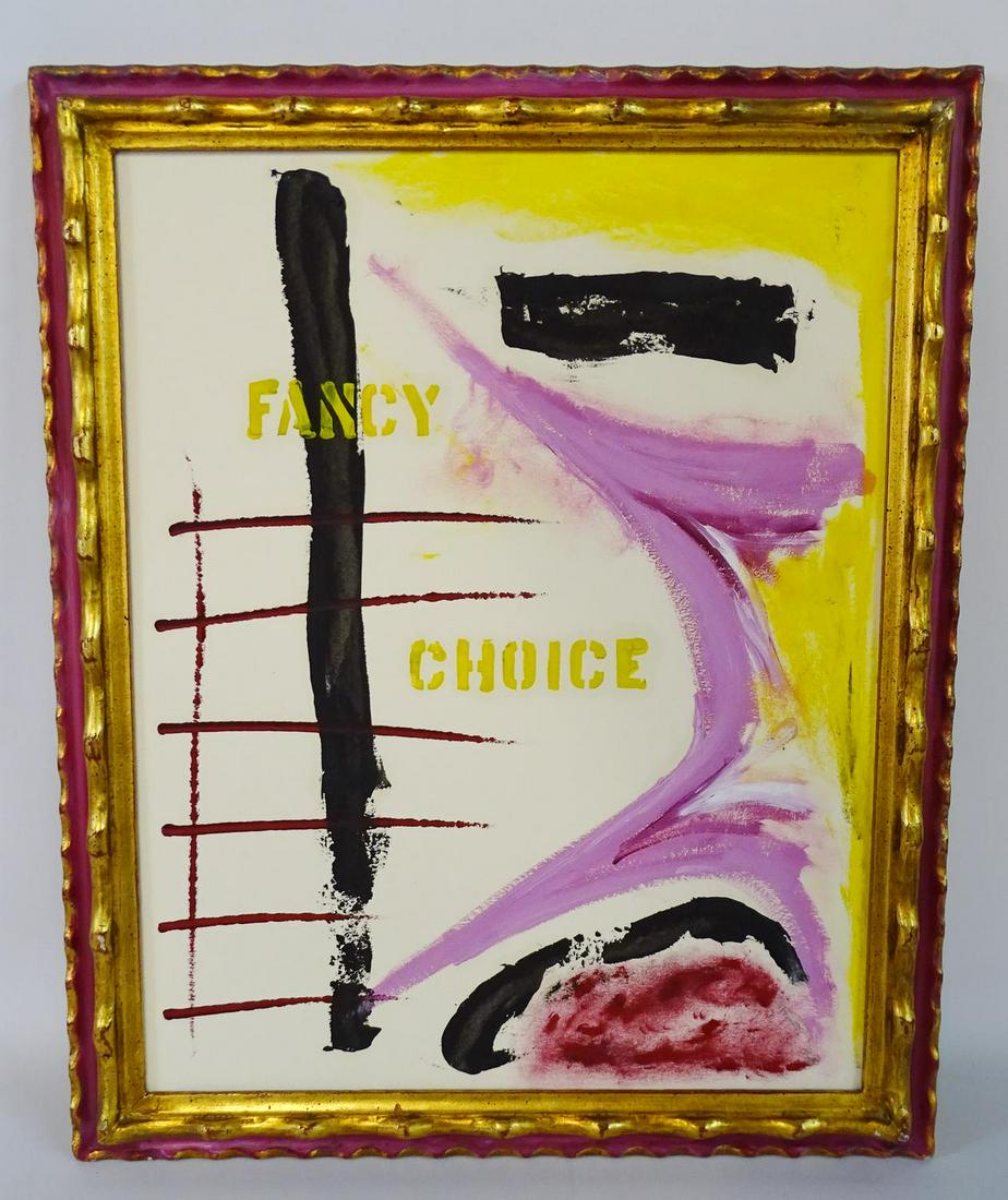 OIL ON BOARD "FAMILY CHOICE" SGN. ON VERSO FRANCISCO: OIL ON BOARD "FAMILY CHOICE" SGN. ON VERSO FRANCISCO FRANCO 22X16"