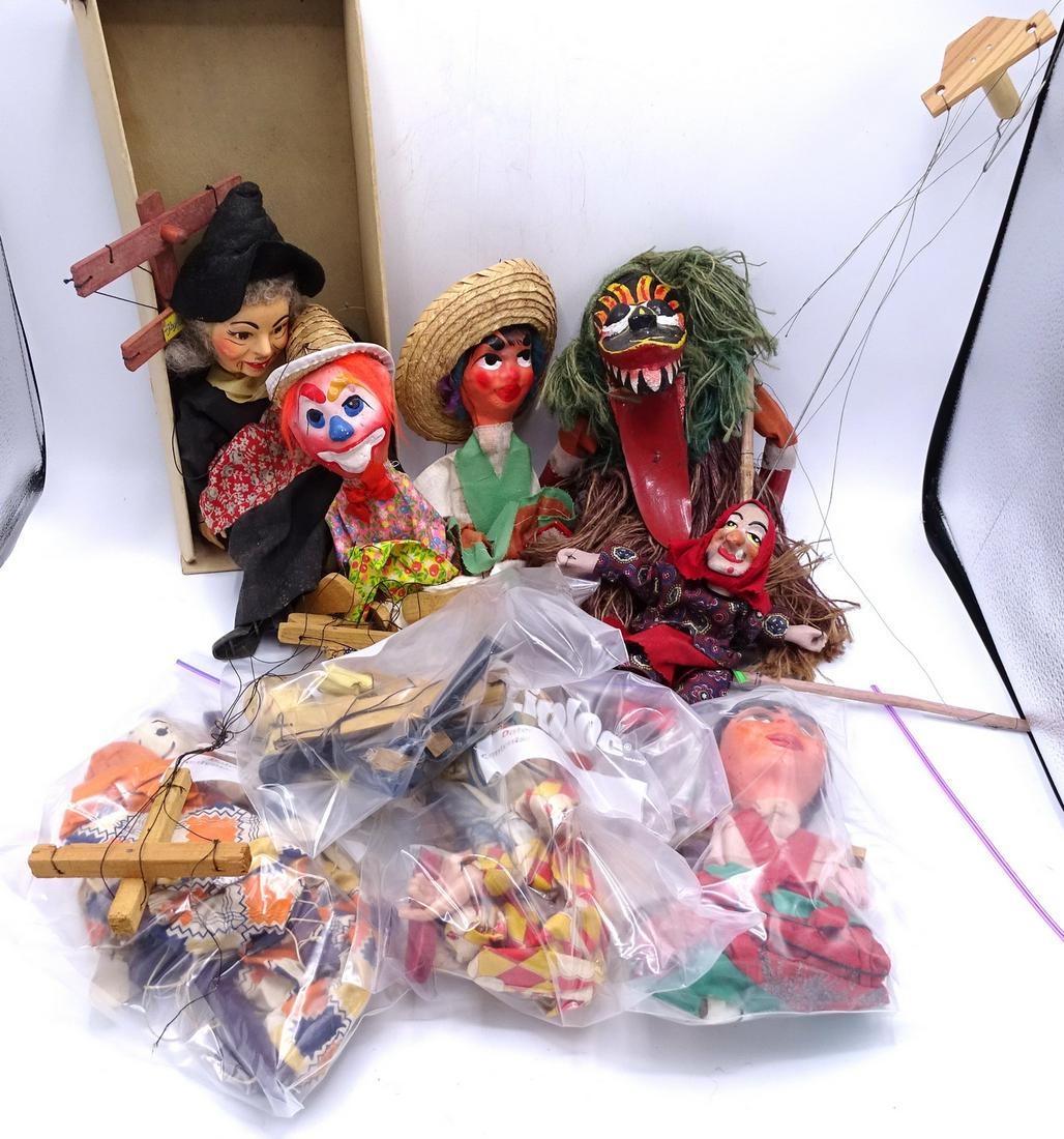 GROUP 9 VINTAGE MARIONETTES INC. HAZELLES WITCH: GROUP 9 VINTAGE MARIONETTES INC. HAZELLES WITCH