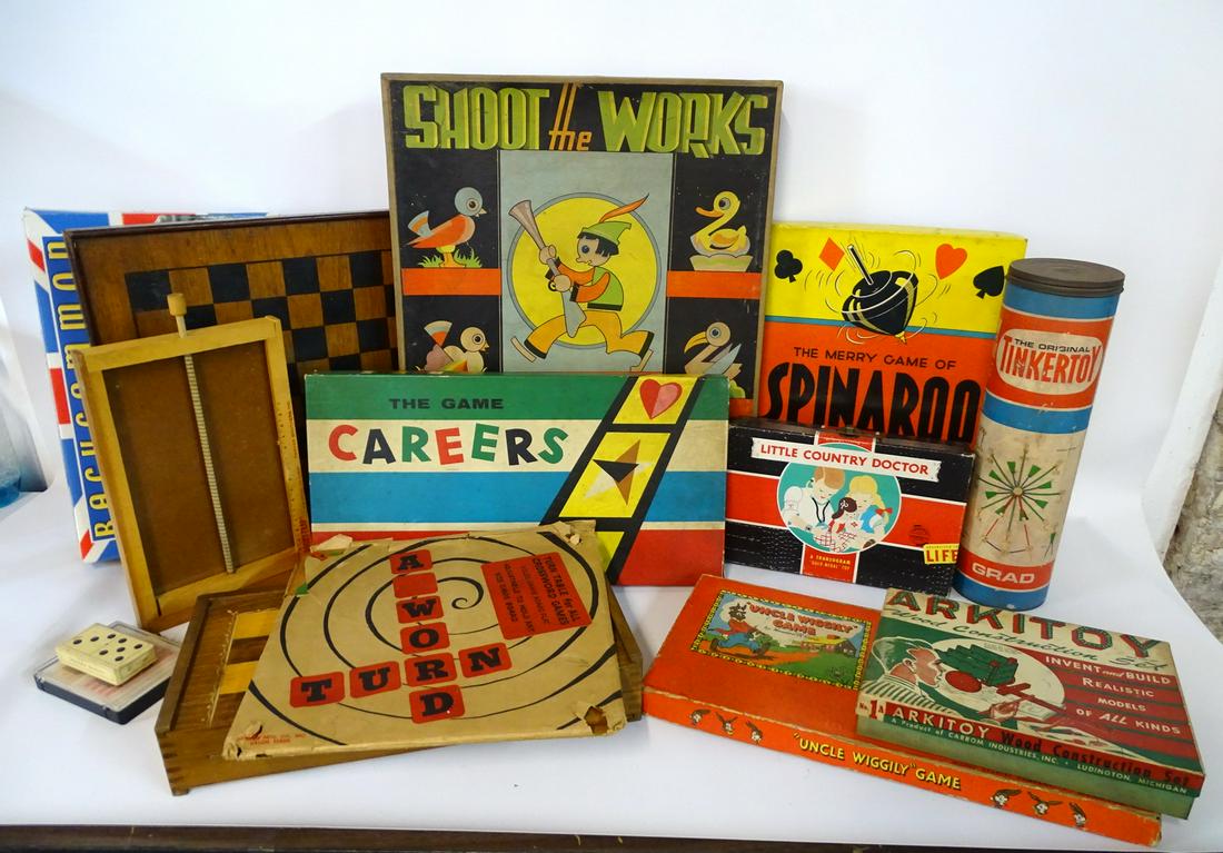 ASSORTED LOT VINTAGE GAMES: ASSORTED LOT VINTAGE GAMES