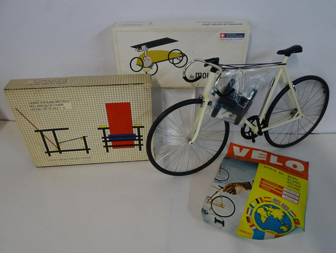 3 MODELS INC. GERRIT THOMAS RIETVELD; BIKE MODEL 8"H: 3 MODELS INC. GERRIT THOMAS RIETVELD; BIKE MODEL 8"H 14"L