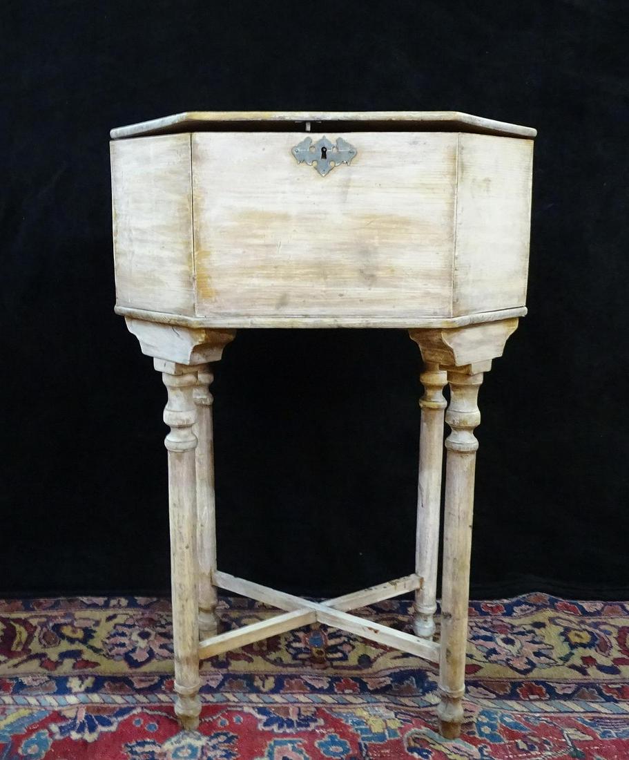 19TH C. SWEDISH CELLARETTE 30" X 20" X 16": 19TH C. SWEDISH CELLARETTE 30" X 20" X 16"