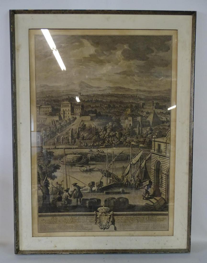 LARGE ITALIAN ENGRAVING (PIRANESI?) 40" X 27": LARGE ITALIAN ENGRAVING (PIRANESI?) 40" X 27"