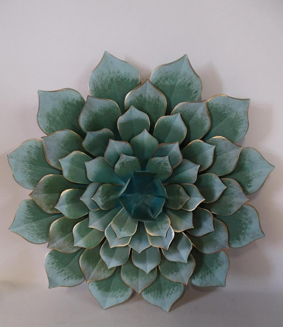 ROSE SUCCULENT WALL SCULPTURE 24" DIA.: ROSE SUCCULENT WALL SCULPTURE 24" DIA.